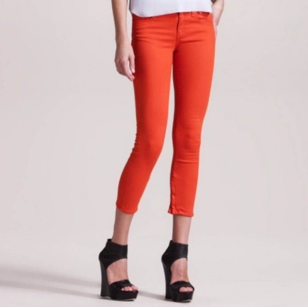 Rag & Bone Zipper Capri - Coral